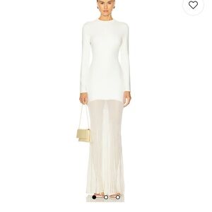 SER.O.YA Serenade Knit Maxi Dress in Eggshell